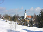 Blick zur Colmnitzer Kirche