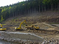 10.05.2006: Vorbereitung der Bauflche fr das neue Hochwasserentlastungsbauwerk